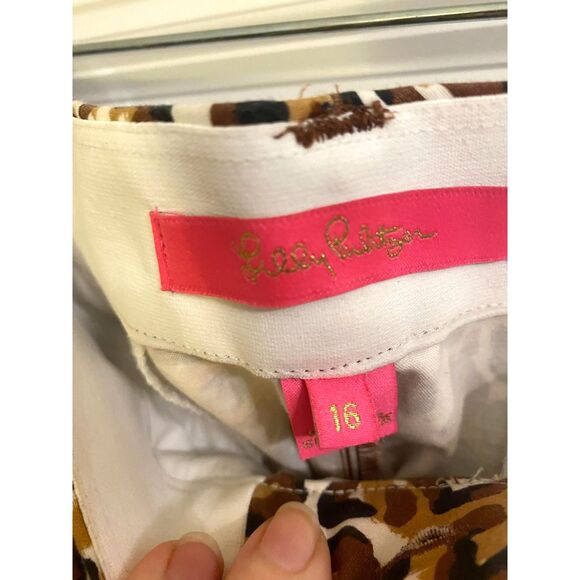 Lilly Pulitzer Cheetah Print Kelly Stretch Pants - Picture 4 of 7